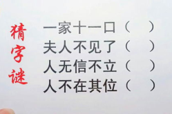 一家十二口猜一个字